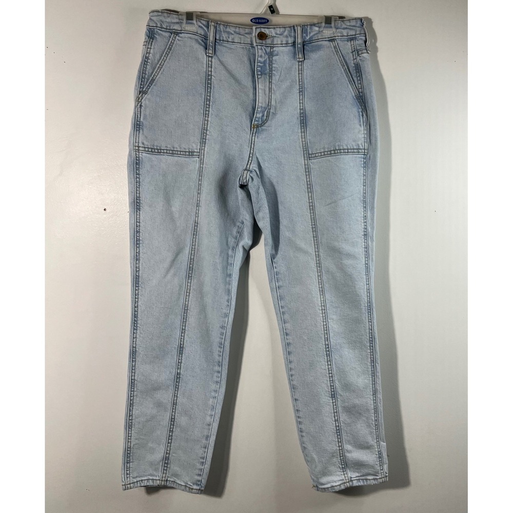 Womens Universal Thread High Rise Slim Straight Light Wash Blue jeans 12/31R